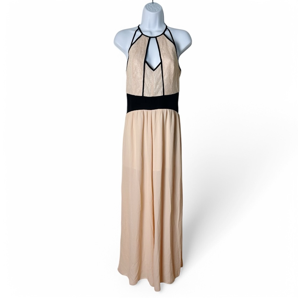 Mustard Seed - Women’s Strappy Sheer Jumpsuit Keyhole Neckline NWT - Sz. S